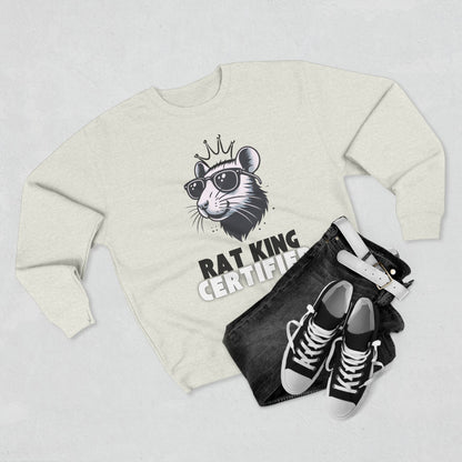 Unisex Rat King Certified Crewneck Sweatshirt - Fun and Unique Gift for Animal Lovers