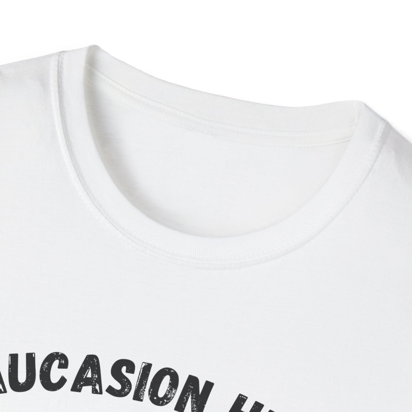 Funny Caucasian Heat T-Shirt - Bringin' the Fire Since Birth - Cool Graphic Tee for Casual Wear