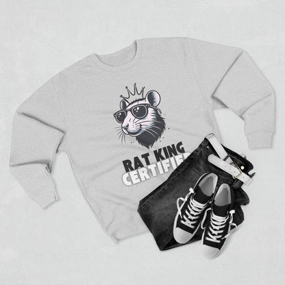 Unisex Rat King Certified Crewneck Sweatshirt - Fun and Unique Gift for Animal Lovers